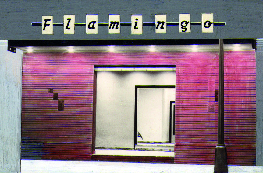 Fachada del Club Fallero Flamingo en 1964